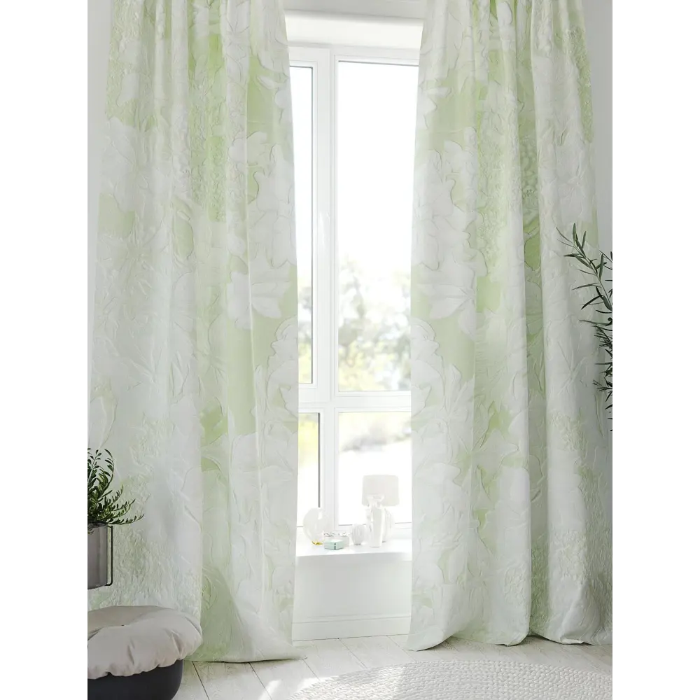 Фото 4 Комплект штор на шторной ленте Comfy Way Локвист 150x280 см цвет белый Фото 4 Комплект штор на шторной ленте Comfy Way Локвист 150x280 см цвет белый