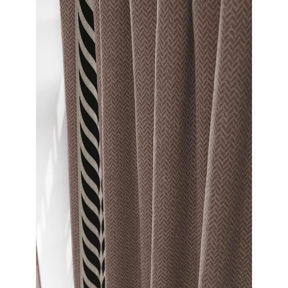 Фото 4 Комплект штор на шторной ленте Comfy Way Лортокс 150x230 см цвет коричневый Фото 4 Комплект штор на шторной ленте Comfy Way Лортокс 150x230 см цвет коричневый