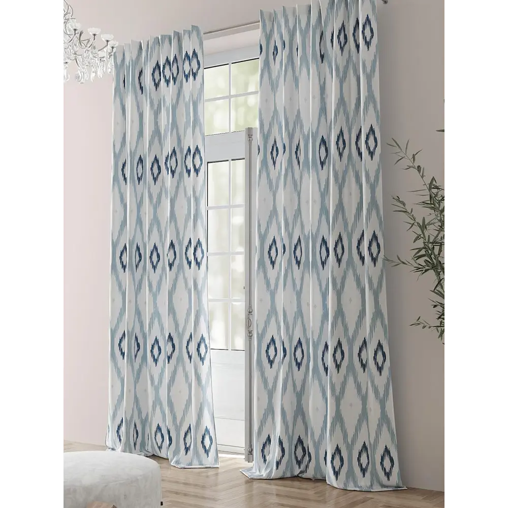 Фото 2 Комплект штор на шторной ленте Comfy Way Ранмигс 150x230 см цвет белый Фото 2 Комплект штор на шторной ленте Comfy Way Ранмигс 150x230 см цвет белый