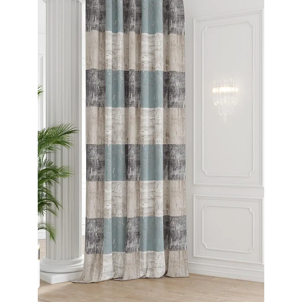 Фото Штора на шторной ленте Comfy Way Фандерс 150x250 см цвет бежевый Фото Штора на шторной ленте Comfy Way Фандерс 150x250 см цвет бежевый