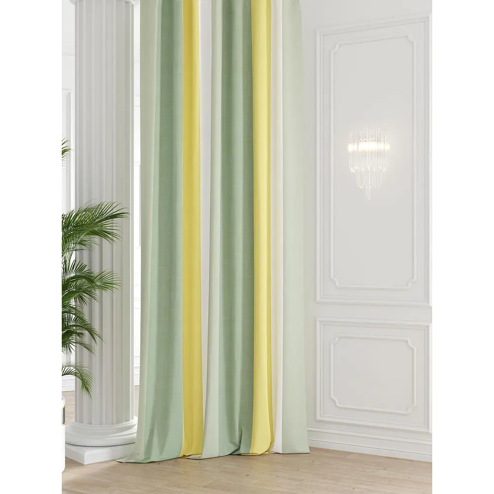 Фото Штора на шторной ленте Comfy Way Танквирс 150x250 см цвет белый