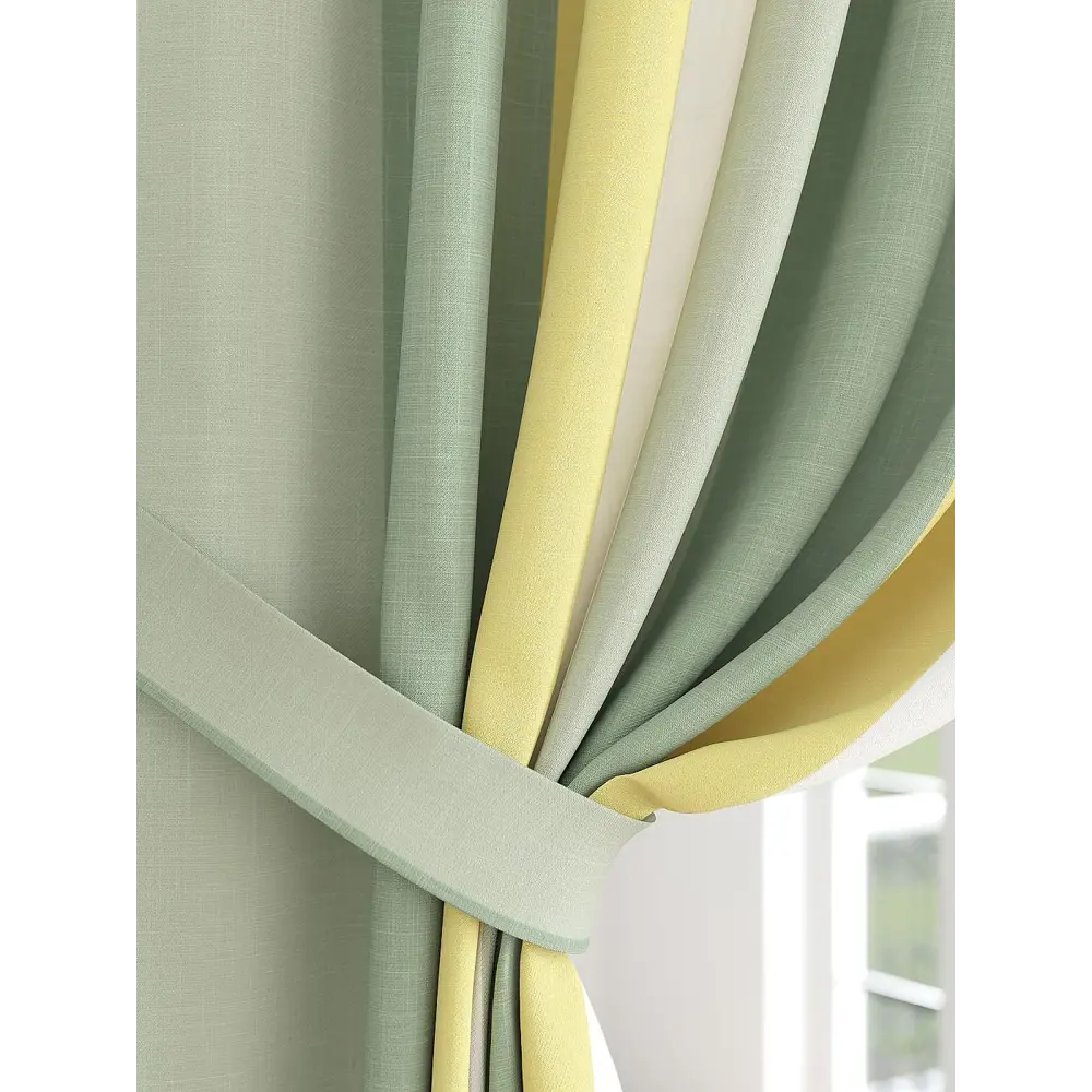 Фото 3 Штора на шторной ленте Comfy Way Танквирс 150x250 см цвет белый