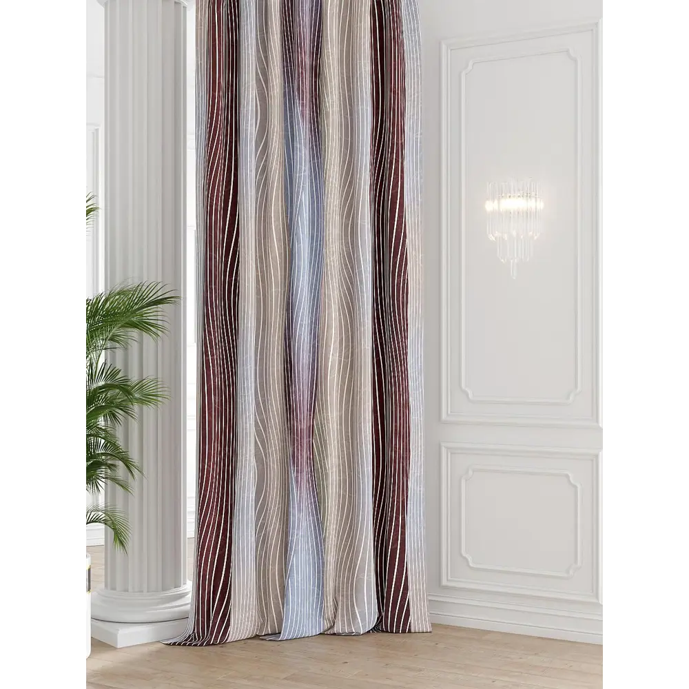 Фото Штора на шторной ленте Comfy Way Шоклерис 150x250 см цвет бежевый Фото Штора на шторной ленте Comfy Way Шоклерис 150x250 см цвет бежевый