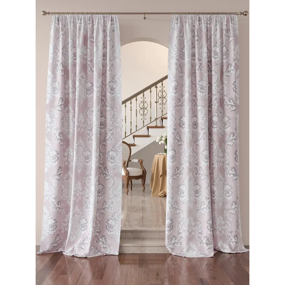 Фото 2 Комплект штор на шторной ленте Comfy Way Ронгрилт 150x270 см цвет розовый Фото 2 Комплект штор на шторной ленте Comfy Way Ронгрилт 150x270 см цвет розовый