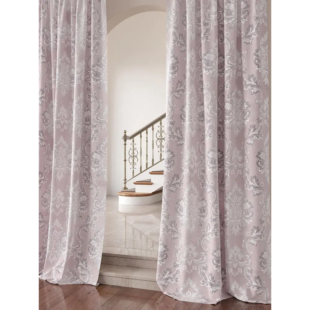 Фото 3 Комплект штор на шторной ленте Comfy Way Ронгрилт 150x270 см цвет розовый Фото 3 Комплект штор на шторной ленте Comfy Way Ронгрилт 150x270 см цвет розовый