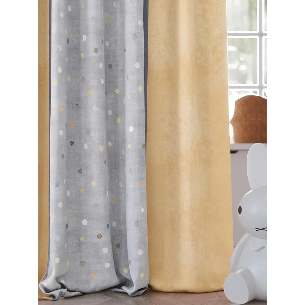 Фото 3 Штора на шторной ленте Comfy Way Гралиса 150x260 см цвет бежевый Фото 3 Штора на шторной ленте Comfy Way Гралиса 150x260 см цвет бежевый