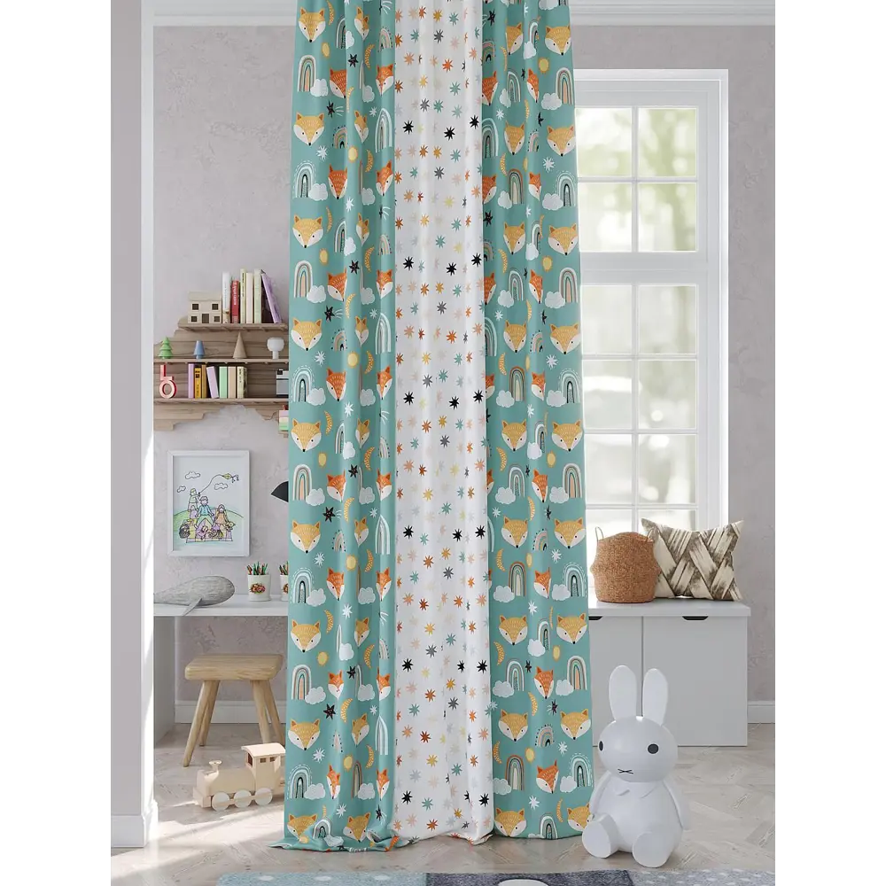 Фото Штора на шторной ленте Comfy Way Фокси 150x260 см цвет белый Фото Штора на шторной ленте Comfy Way Фокси 150x260 см цвет белый