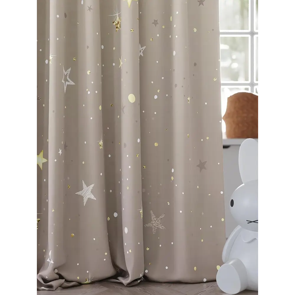 Фото 3 Штора на шторной ленте Comfy Way Старио 150x260 см цвет бежевый Фото 3 Штора на шторной ленте Comfy Way Старио 150x260 см цвет бежевый