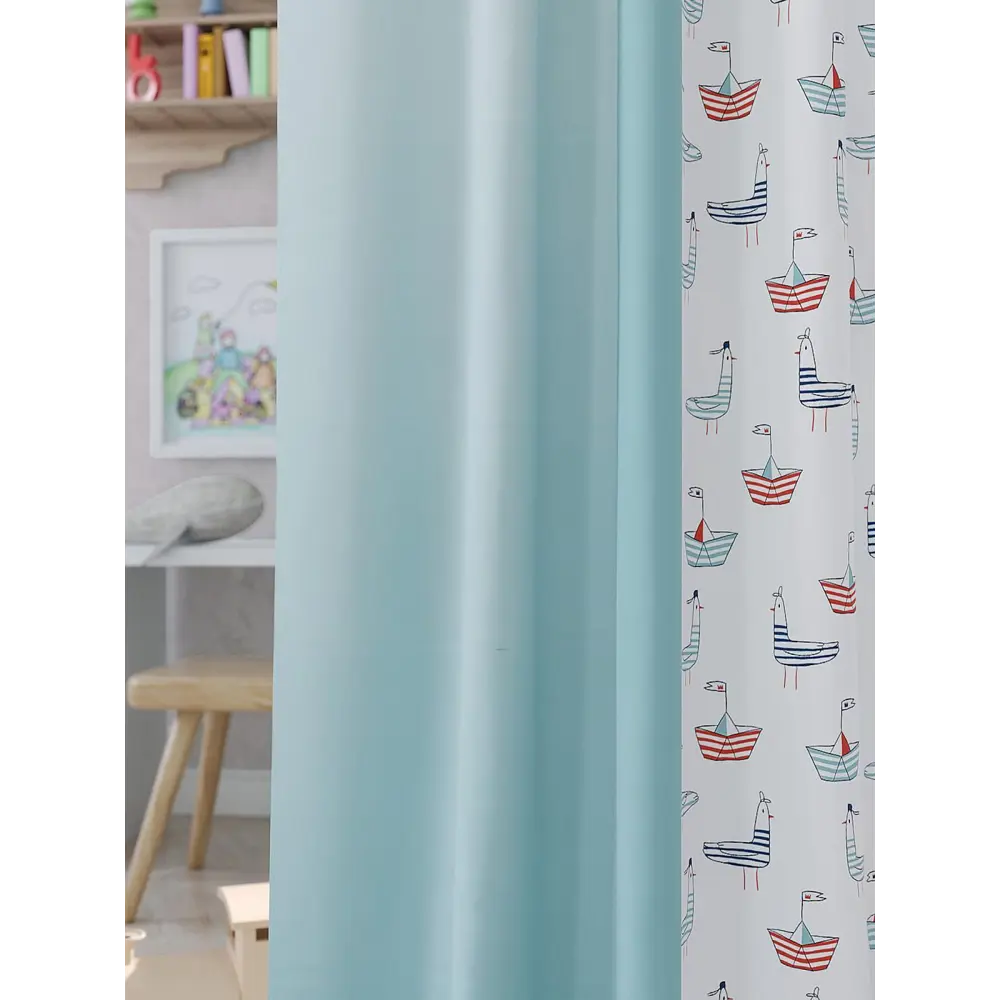 Фото 2 Штора на шторной ленте Comfy Way Саино 150x260 см цвет белый Фото 2 Штора на шторной ленте Comfy Way Саино 150x260 см цвет белый