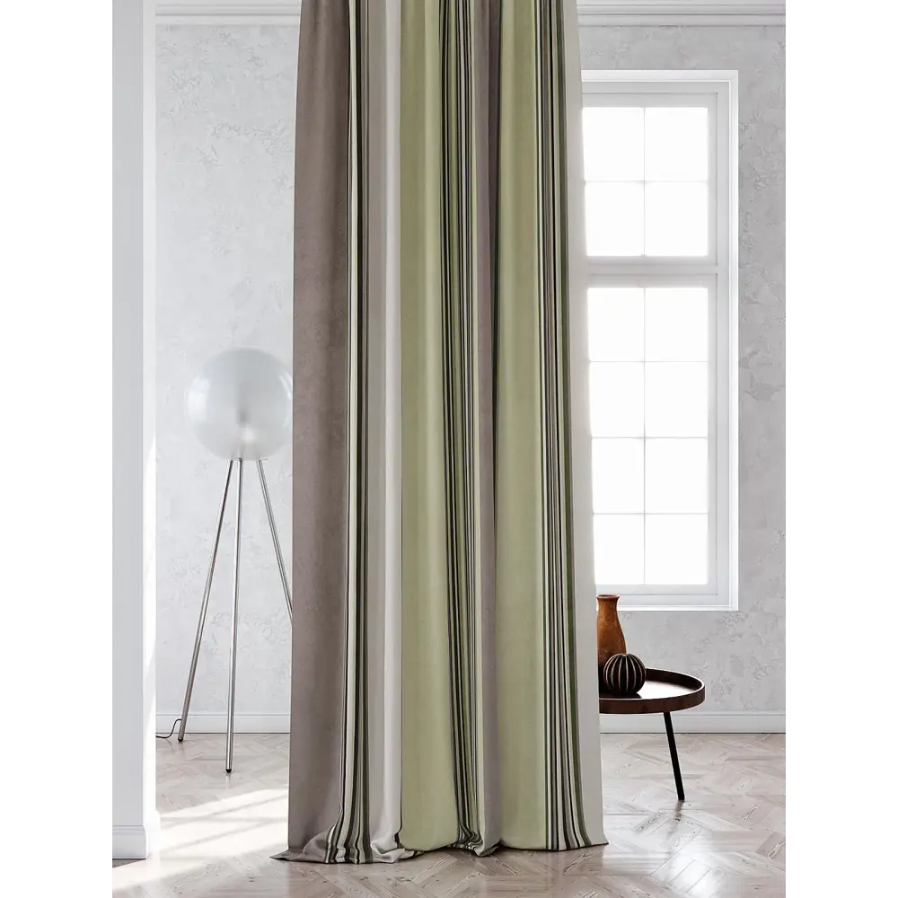 Фото Штора на шторной ленте Comfy Way Лортвианс 150x260 см цвет бежевый Фото Штора на шторной ленте Comfy Way Лортвианс 150x260 см цвет бежевый