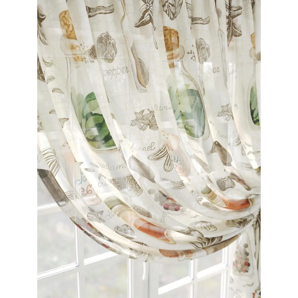 Фото 3 Тюль на шторной ленте Comfy Way Диллато 300x150 см цвет бежевый