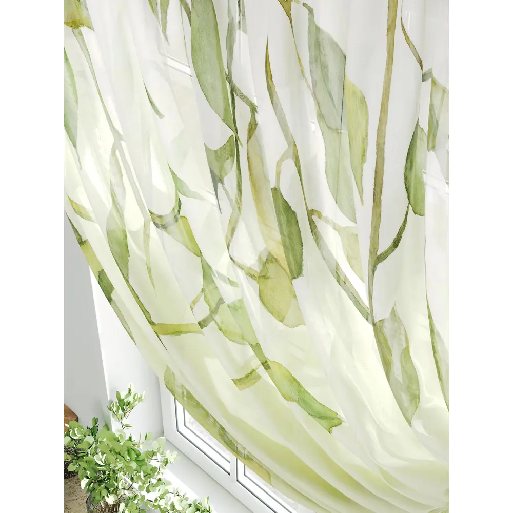 Фото 4 Тюль на шторной ленте Comfy Way Рамикон 300x150 см цвет бежевый Фото 4 Тюль на шторной ленте Comfy Way Рамикон 300x150 см цвет бежевый