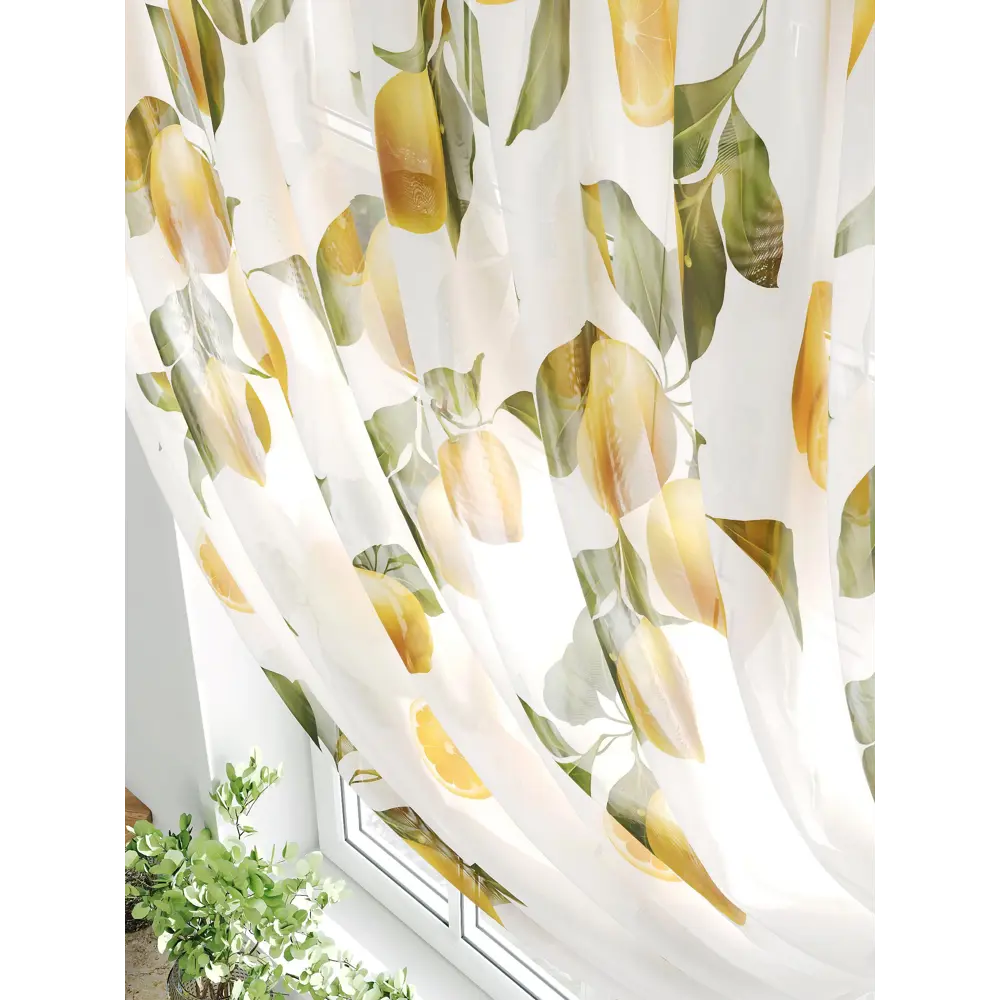 Фото 4 Тюль на шторной ленте Comfy Way Дианно 300x150 см цвет белый