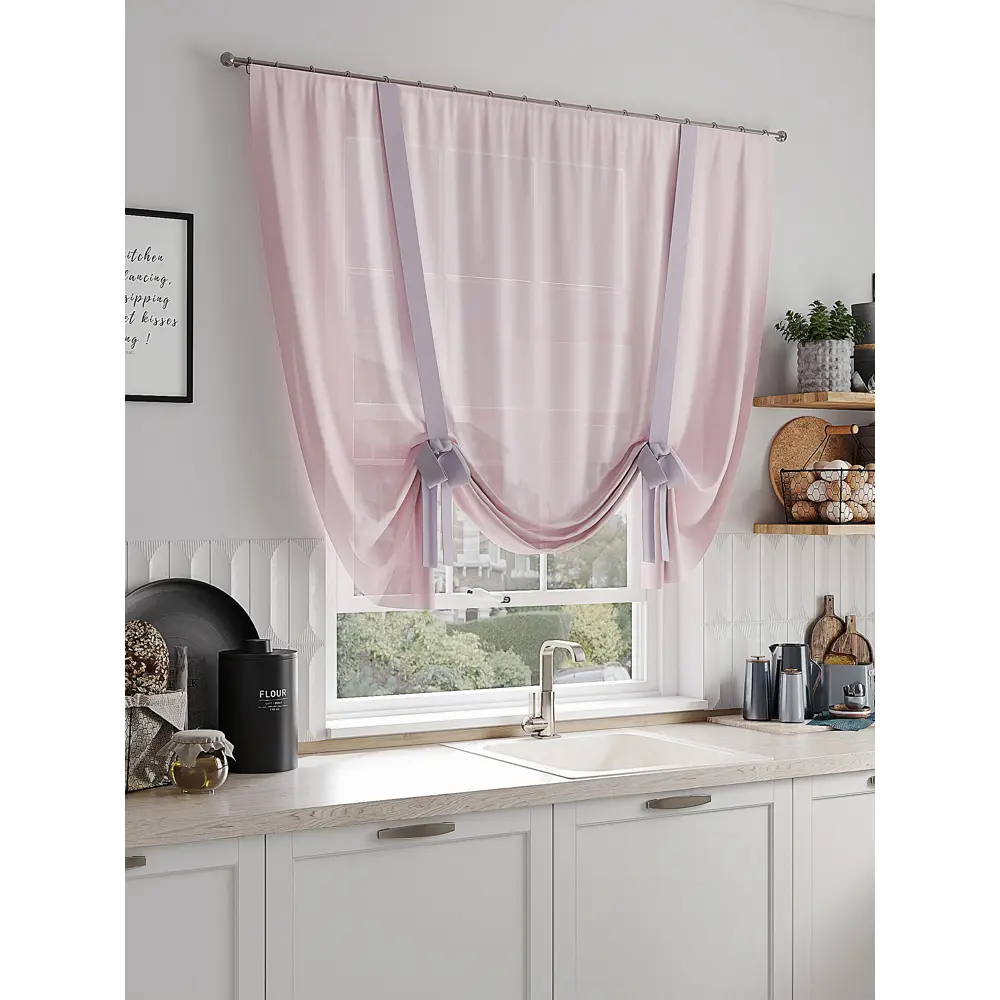 Фото 3 Тюль на шторной ленте Comfy Way Эрима 150x150 см цвет бежевый Фото 3 Тюль на шторной ленте Comfy Way Эрима 150x150 см цвет бежевый