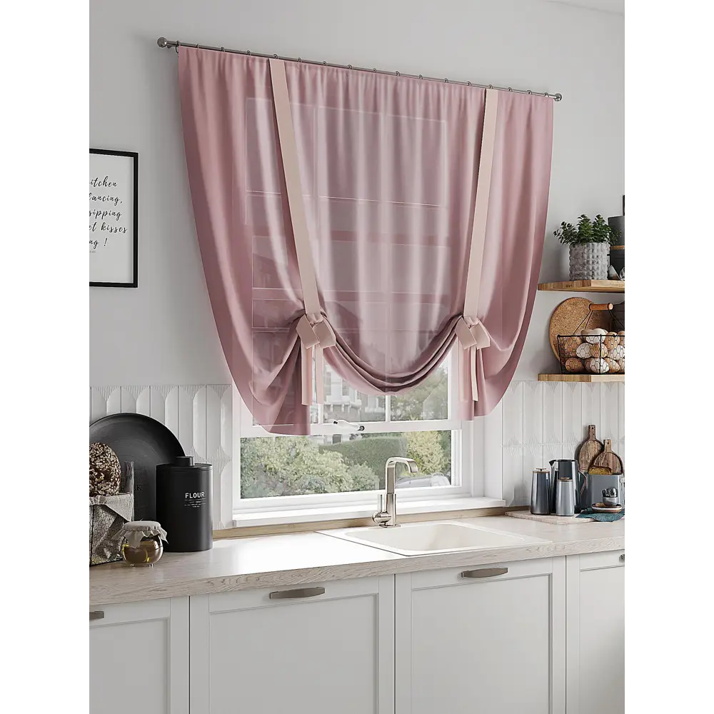 Фото 3 Тюль на шторной ленте Comfy Way Векроти 150x150 см цвет бежевый Фото 3 Тюль на шторной ленте Comfy Way Векроти 150x150 см цвет бежевый