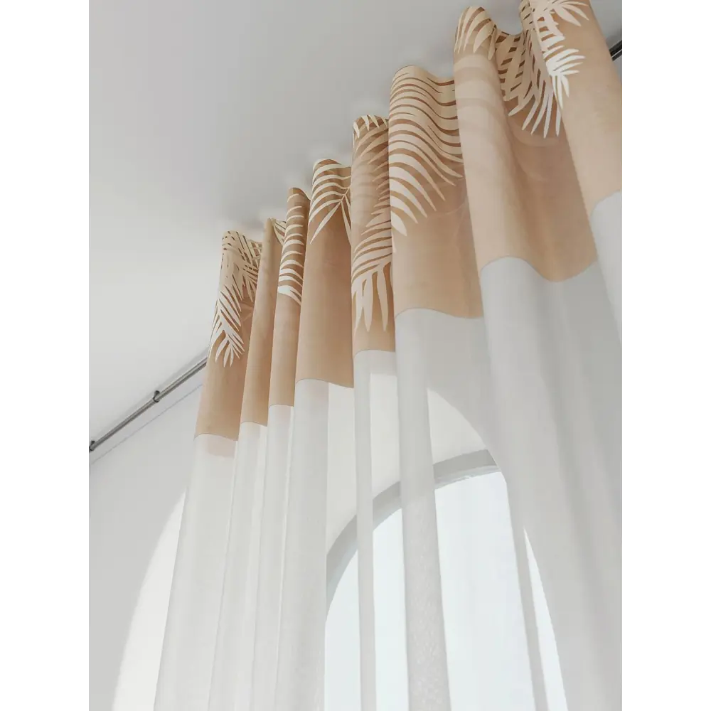 Фото 5 Штора на шторной ленте Comfy Way Ронтрионс 150x250 см цвет белый Фото 5 Штора на шторной ленте Comfy Way Ронтрионс 150x250 см цвет белый