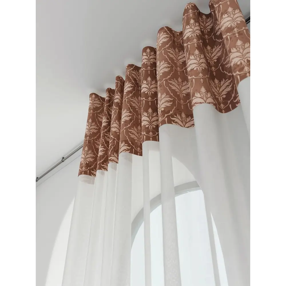 Фото 4 Штора на шторной ленте Comfy Way Лортинакс 150x250 см цвет белый