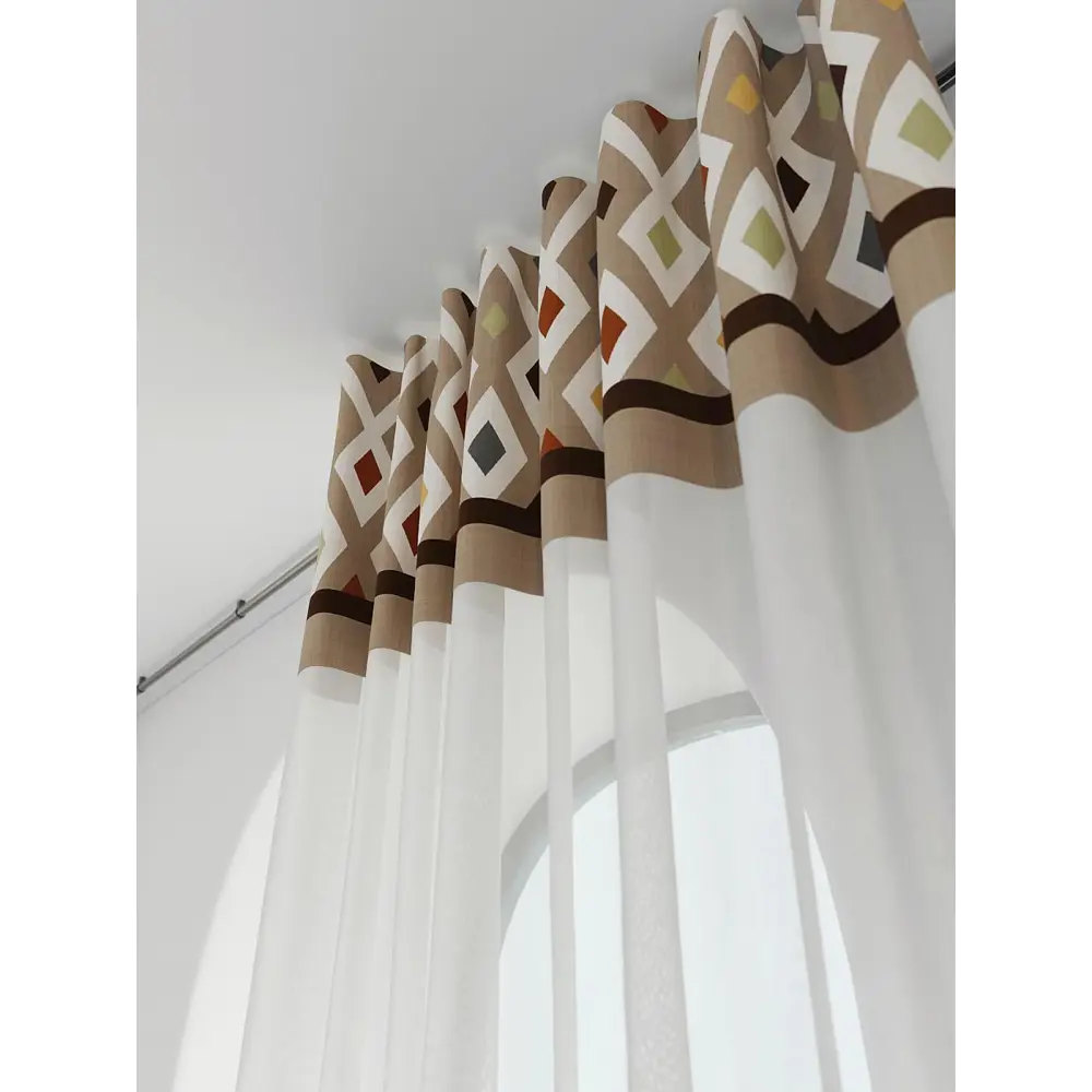 Фото 2 Штора на шторной ленте Comfy Way Рондерон 150x250 см цвет белый Фото 2 Штора на шторной ленте Comfy Way Рондерон 150x250 см цвет белый