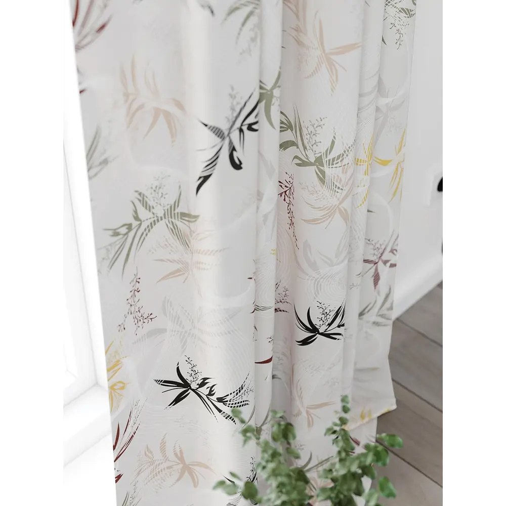 Фото 5 Комплект штор на шторной ленте Comfy Way Фирител 150x300 см цвет бежевый Фото 5 Комплект штор на шторной ленте Comfy Way Фирител 150x300 см цвет бежевый