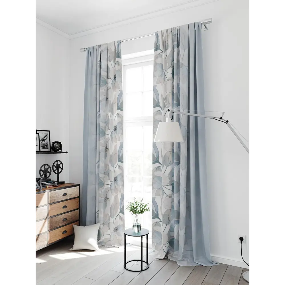 Фото 3 Комплект штор на шторной ленте Comfy Way Мирноу 150x300 см цвет бежевый Фото 3 Комплект штор на шторной ленте Comfy Way Мирноу 150x300 см цвет бежевый