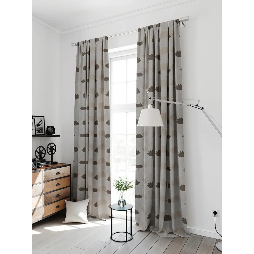Фото 3 Комплект штор на шторной ленте Comfy Way Лимфирас 150x300 см цвет бежевый Фото 3 Комплект штор на шторной ленте Comfy Way Лимфирас 150x300 см цвет бежевый