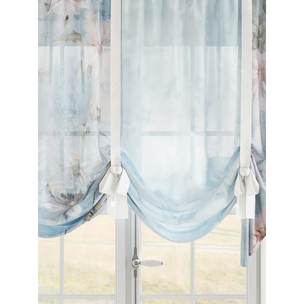 Фото 4 Тюль на шторной ленте Comfy Way Канефиар 300x155 см цвет синий Фото 4 Тюль на шторной ленте Comfy Way Канефиар 300x155 см цвет синий