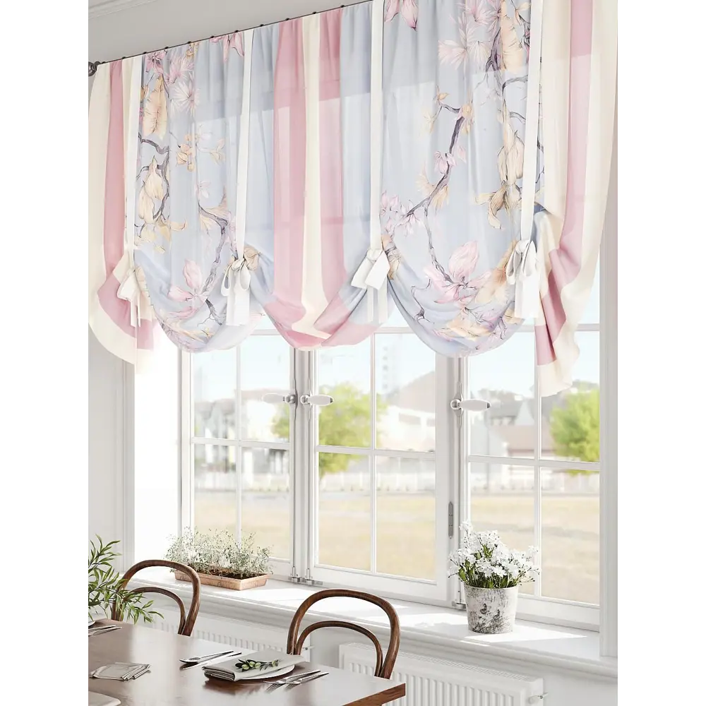 Фото Тюль на шторной ленте Comfy Way Флимиант 300x155 см цвет бежевый Фото Тюль на шторной ленте Comfy Way Флимиант 300x155 см цвет бежевый