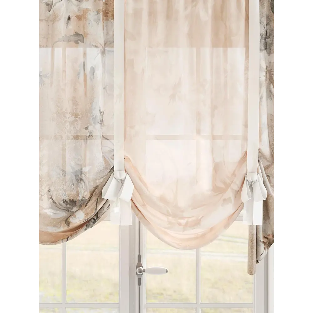Фото 4 Тюль на шторной ленте Comfy Way Рилафирт 300x155 см цвет бежевый Фото 4 Тюль на шторной ленте Comfy Way Рилафирт 300x155 см цвет бежевый
