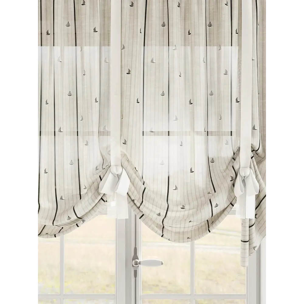Фото 4 Тюль на шторной ленте Comfy Way Маневиарс 300x155 см цвет бежевый Фото 4 Тюль на шторной ленте Comfy Way Маневиарс 300x155 см цвет бежевый