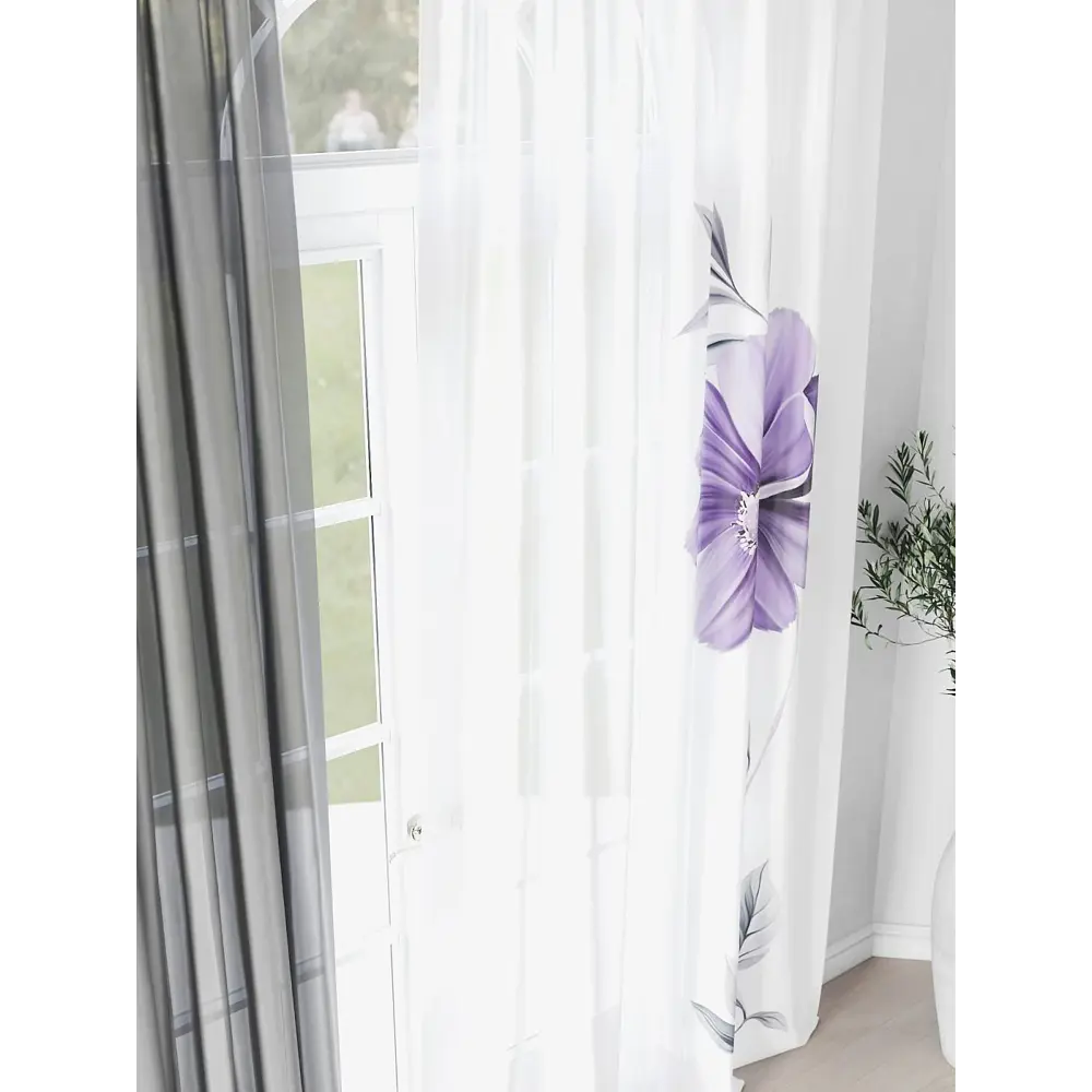 Фото 4 Комплект штор на шторной ленте Comfy Way Лиаманс 150x250 см цвет белый Фото 4 Комплект штор на шторной ленте Comfy Way Лиаманс 150x250 см цвет белый