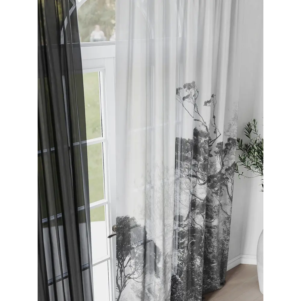 Фото 4 Комплект штор на шторной ленте Comfy Way Миливарис 150x250 см цвет белый Фото 4 Комплект штор на шторной ленте Comfy Way Миливарис 150x250 см цвет белый