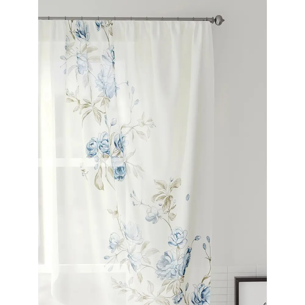 Фото 3 Тюль на шторной ленте Comfy Way Марефирс 300x130 см цвет белый Фото 3 Тюль на шторной ленте Comfy Way Марефирс 300x130 см цвет белый