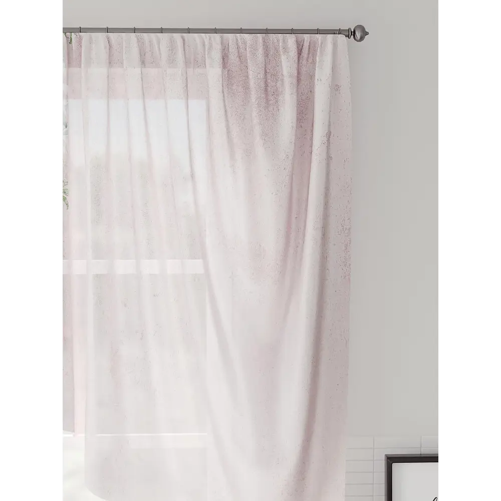 Фото 2 Тюль на шторной ленте Comfy Way Бертилс 300x130 см цвет розовый Фото 2 Тюль на шторной ленте Comfy Way Бертилс 300x130 см цвет розовый