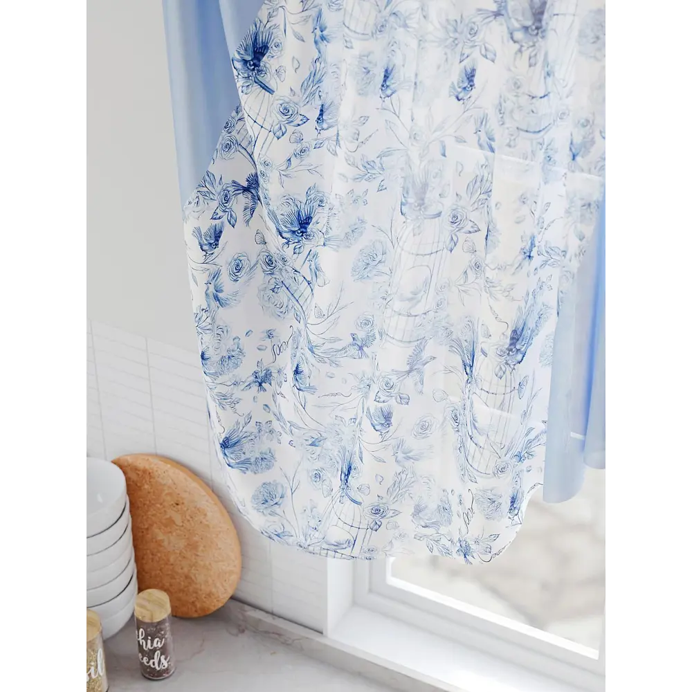 Фото 4 Тюль на шторной ленте Comfy Way Рилигрант 300x130 см цвет белый Фото 4 Тюль на шторной ленте Comfy Way Рилигрант 300x130 см цвет белый