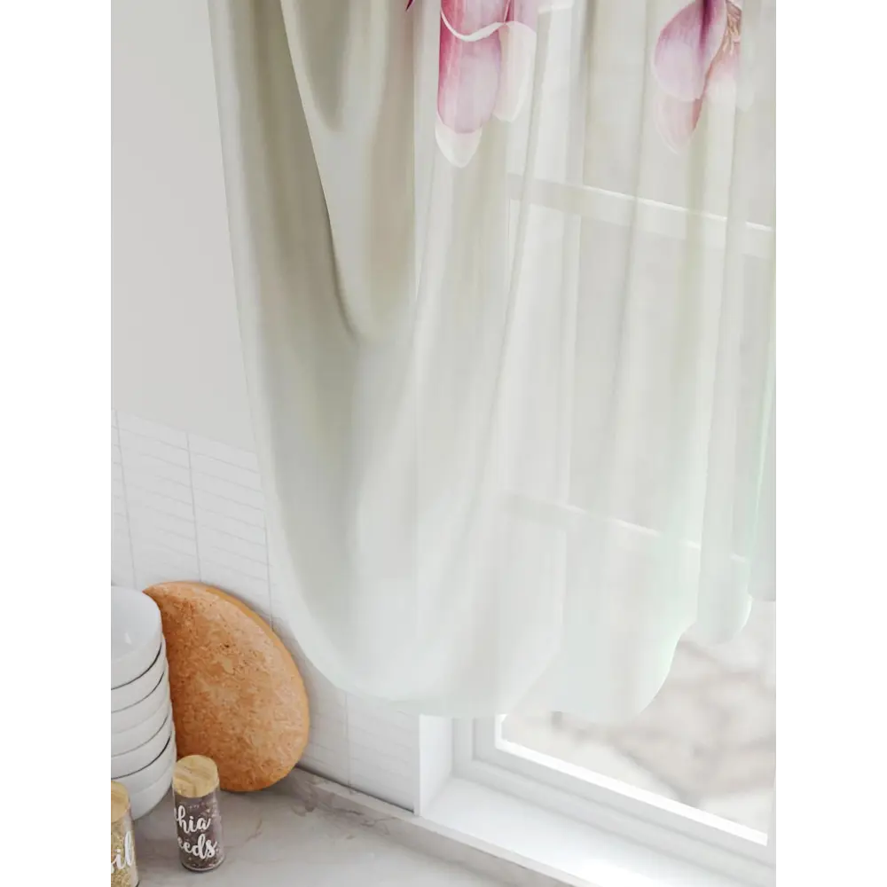 Фото 4 Тюль на шторной ленте Comfy Way Фировинс 300x130 см цвет бежевый Фото 4 Тюль на шторной ленте Comfy Way Фировинс 300x130 см цвет бежевый