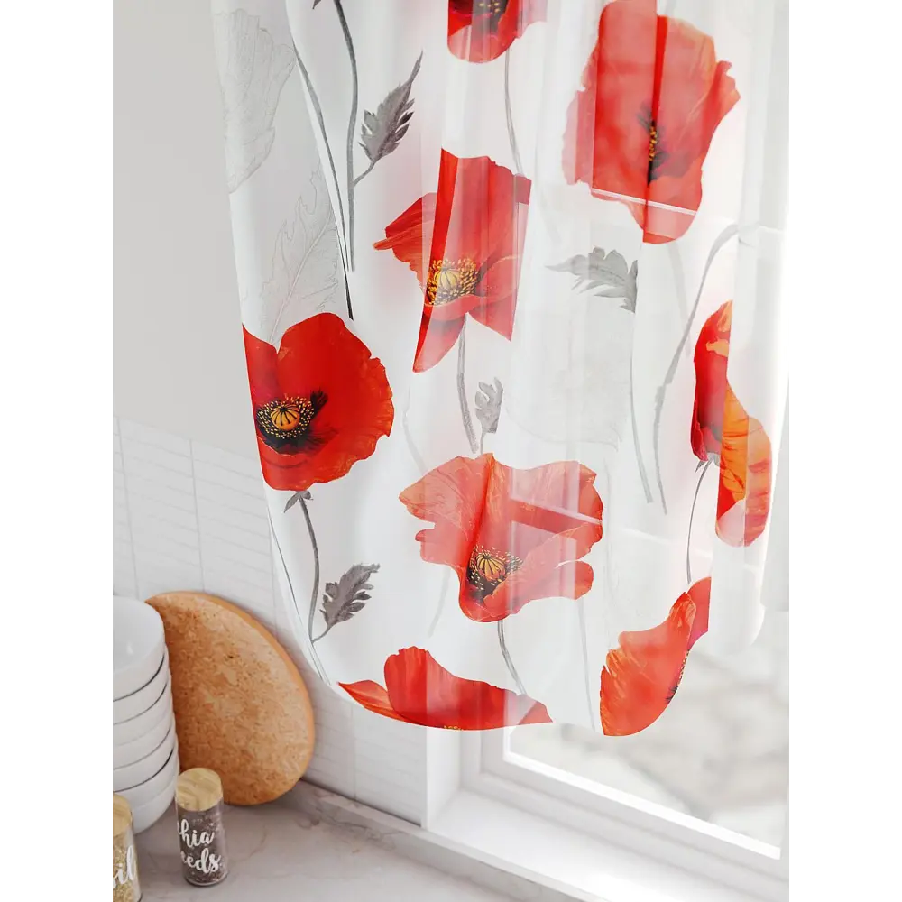 Фото 4 Тюль на шторной ленте Comfy Way Манкрес 300x130 см цвет белый Фото 4 Тюль на шторной ленте Comfy Way Манкрес 300x130 см цвет белый