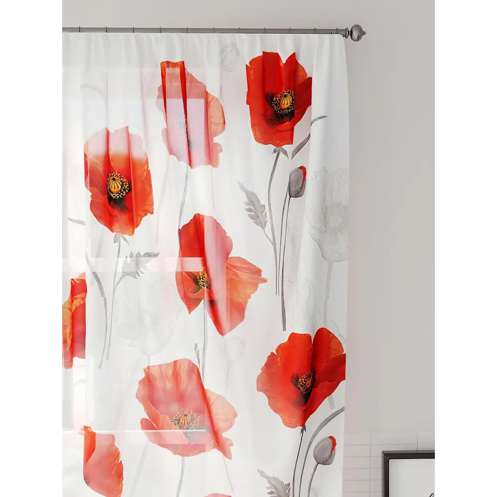 Фото 3 Тюль на шторной ленте Comfy Way Манкрес 300x130 см цвет белый Фото 3 Тюль на шторной ленте Comfy Way Манкрес 300x130 см цвет белый