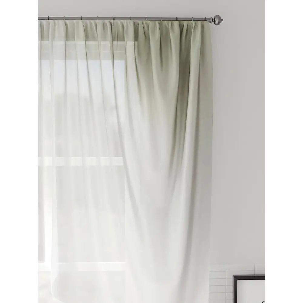 Фото 2 Тюль на шторной ленте Comfy Way Ранкрес 300x130 см цвет белый Фото 2 Тюль на шторной ленте Comfy Way Ранкрес 300x130 см цвет белый