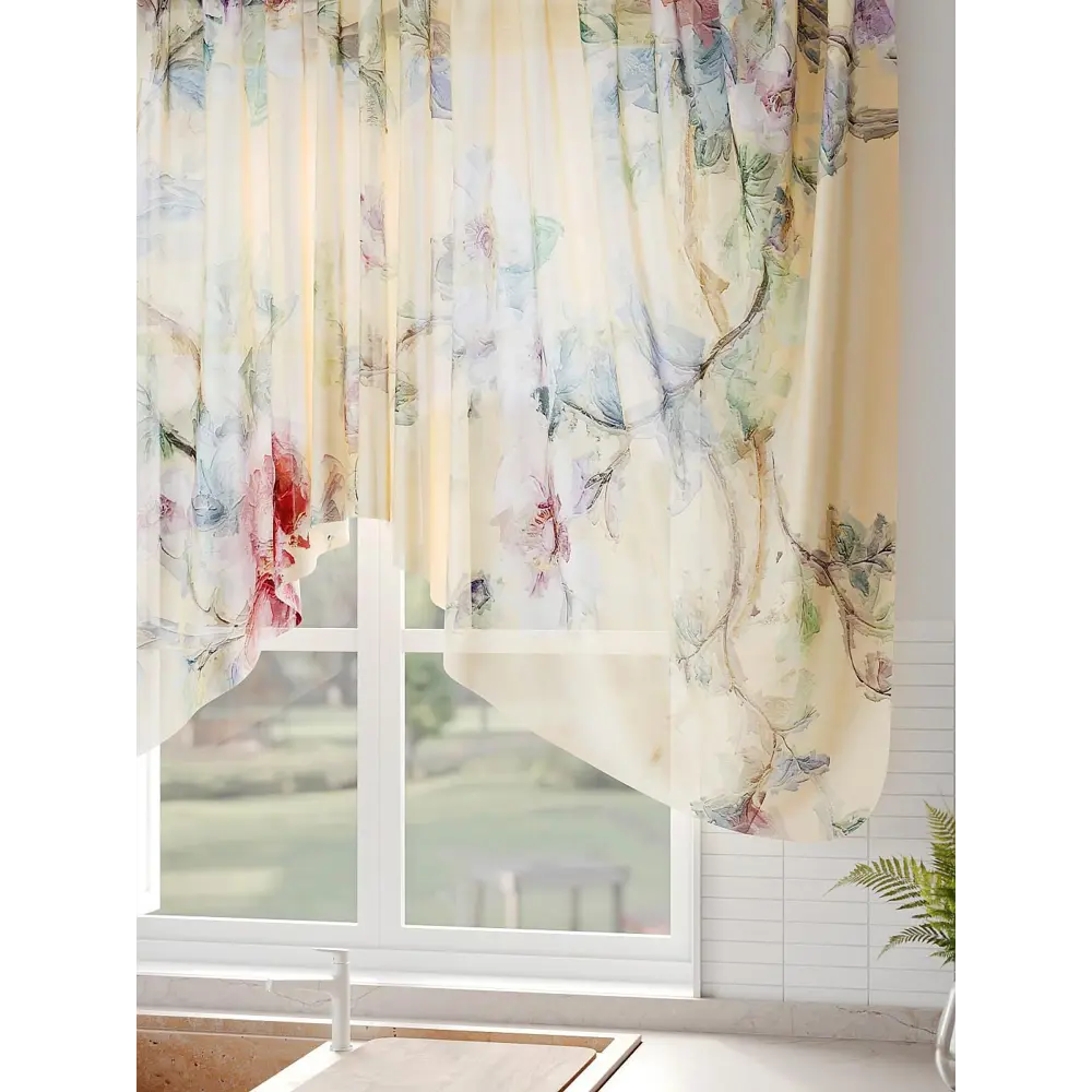 Фото 6 Тюль на шторной ленте Comfy Way Риканфирс 300x130 см цвет красный Фото 6 Тюль на шторной ленте Comfy Way Риканфирс 300x130 см цвет красный