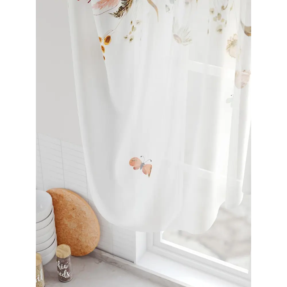 Фото 4 Тюль на шторной ленте Comfy Way Римаринс 300x130 см цвет белый Фото 4 Тюль на шторной ленте Comfy Way Римаринс 300x130 см цвет белый