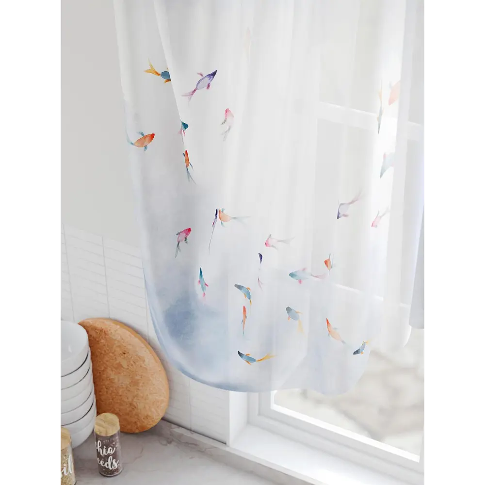 Фото 3 Тюль на шторной ленте Comfy Way Тирентис 300x130 см цвет белый Фото 3 Тюль на шторной ленте Comfy Way Тирентис 300x130 см цвет белый