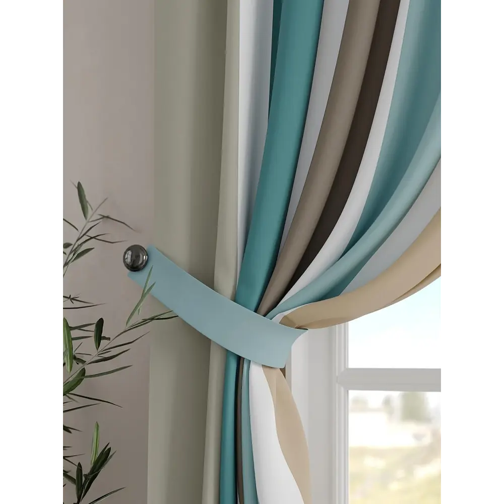 Фото 3 Комплект штор на шторной ленте Comfy Way Фиртиарс 150x160 см цвет бежевый Фото 3 Комплект штор на шторной ленте Comfy Way Фиртиарс 150x160 см цвет бежевый