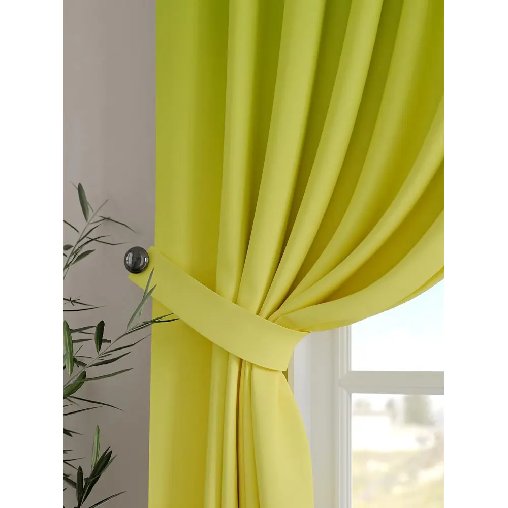 Фото 3 Комплект штор на шторной ленте Comfy Way Ванклис 150x160 см цвет зеленый Фото 3 Комплект штор на шторной ленте Comfy Way Ванклис 150x160 см цвет зеленый