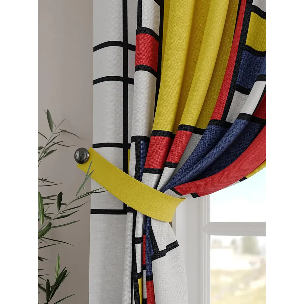 Фото 3 Комплект штор на шторной ленте Comfy Way Миливарт 150x160 см цвет белый Фото 3 Комплект штор на шторной ленте Comfy Way Миливарт 150x160 см цвет белый