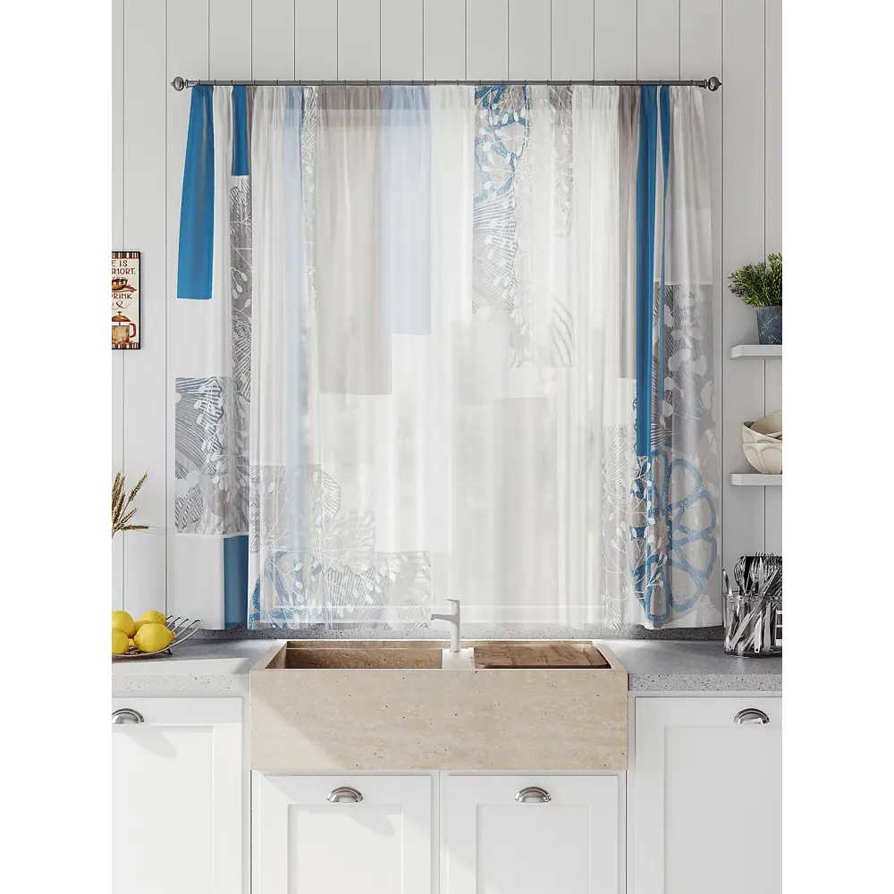 Фото 6 Тюль на шторной ленте Comfy Way Линфорт - 669 300x150 см цвет белый Фото 6 Тюль на шторной ленте Comfy Way Линфорт - 669 300x150 см цвет белый