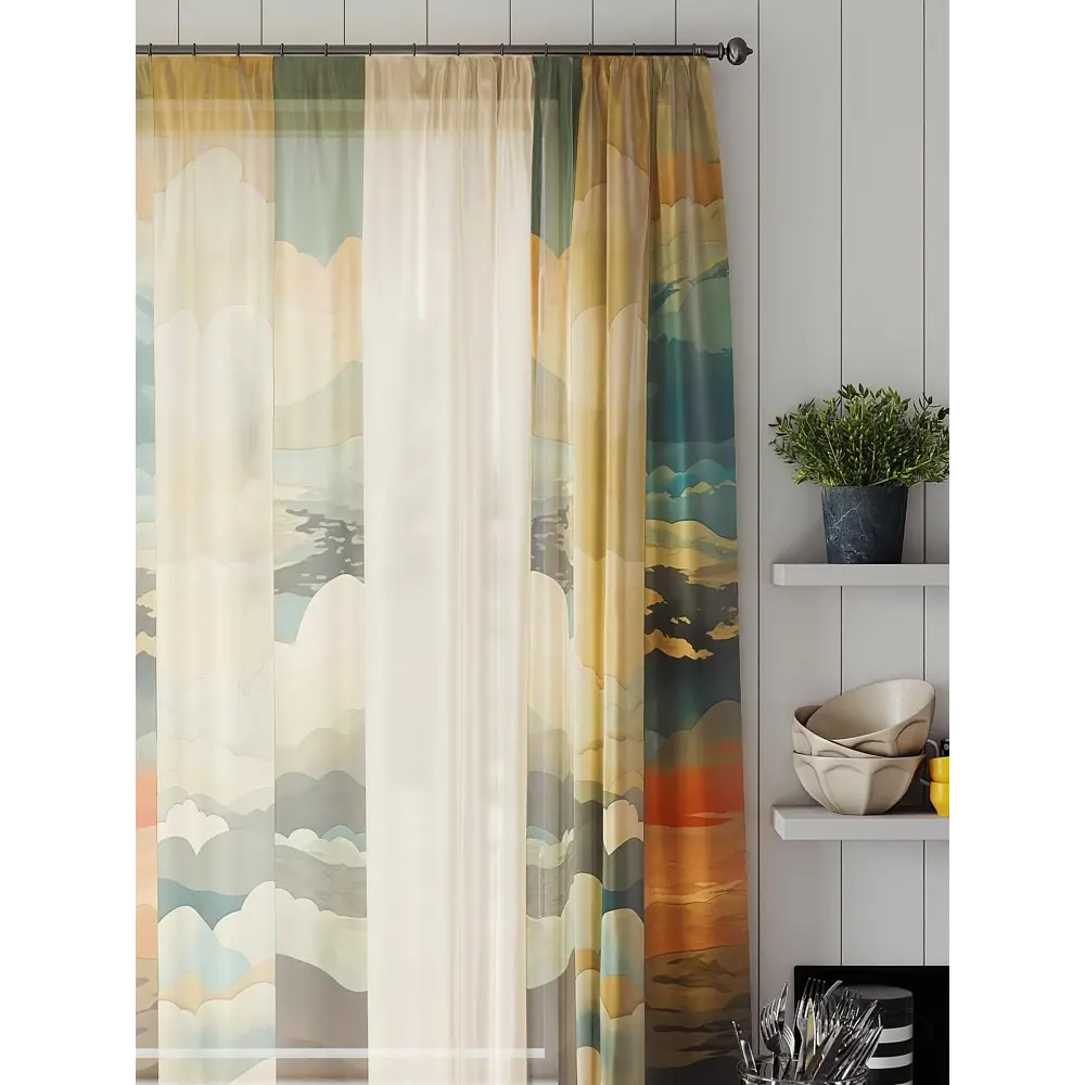 Фото 3 Тюль на шторной ленте Comfy Way Линфорт - 672 300x150 см цвет бежевый Фото 3 Тюль на шторной ленте Comfy Way Линфорт - 672 300x150 см цвет бежевый