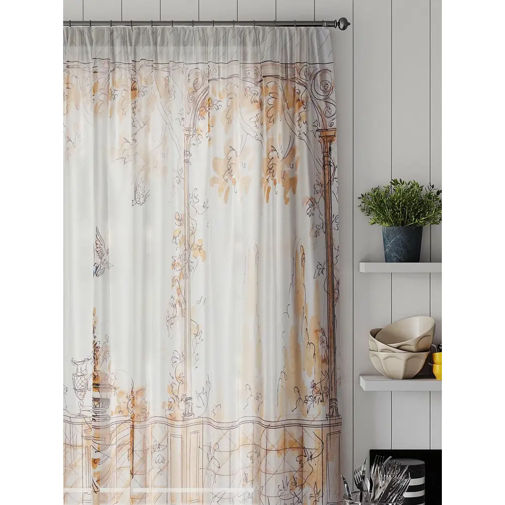 Фото 3 Тюль на шторной ленте Comfy Way Линфорт - 666 300x150 см цвет серый Фото 3 Тюль на шторной ленте Comfy Way Линфорт - 666 300x150 см цвет серый