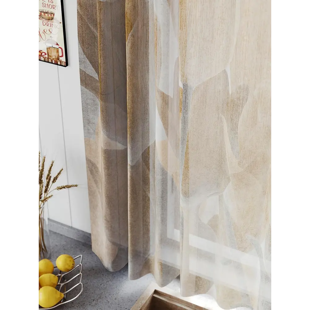 Фото 4 Тюль на шторной ленте Comfy Way Линфорт - 664 300x150 см цвет коричневый Фото 4 Тюль на шторной ленте Comfy Way Линфорт - 664 300x150 см цвет коричневый