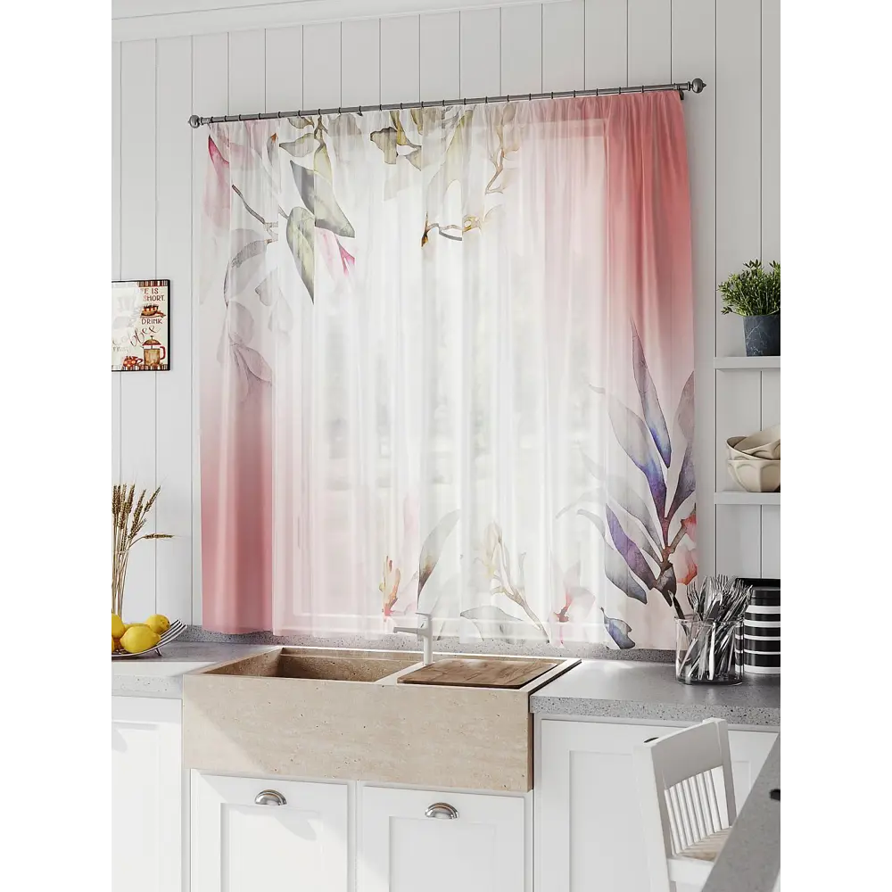 Фото 2 Тюль на шторной ленте Comfy Way Линфорт - 702 300x150 см цвет бежевый Фото 2 Тюль на шторной ленте Comfy Way Линфорт - 702 300x150 см цвет бежевый