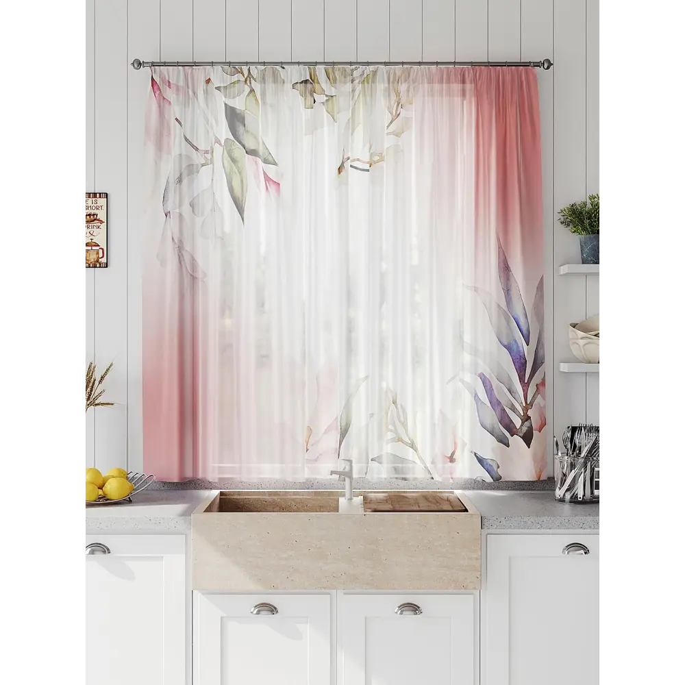 Фото 6 Тюль на шторной ленте Comfy Way Линфорт - 702 300x150 см цвет бежевый Фото 6 Тюль на шторной ленте Comfy Way Линфорт - 702 300x150 см цвет бежевый